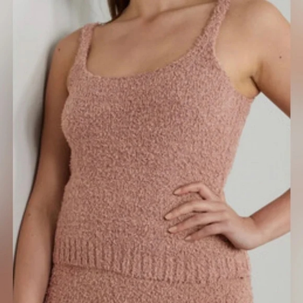 SKIMS Cozy Knit Tank Top in Blush